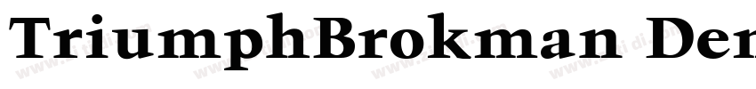 TriumphBrokman DemiB字体转换